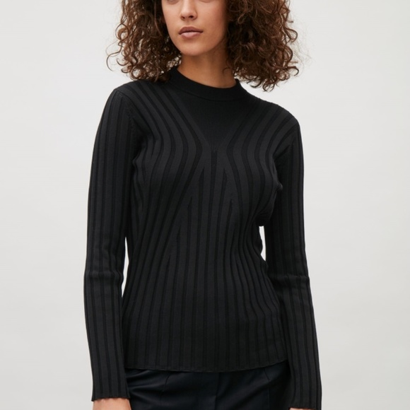 COS Contrast Rib Sweater - Picture 3 of 5
